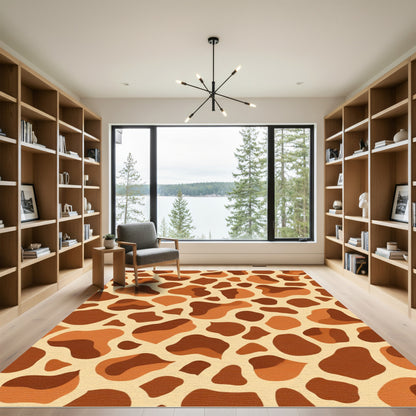 Savanna Brown Animal Print Spots Rug