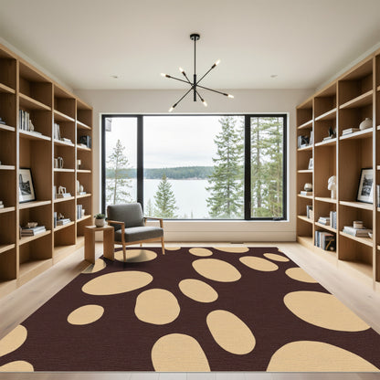 Coco Bean Organic Oval Shape Rug