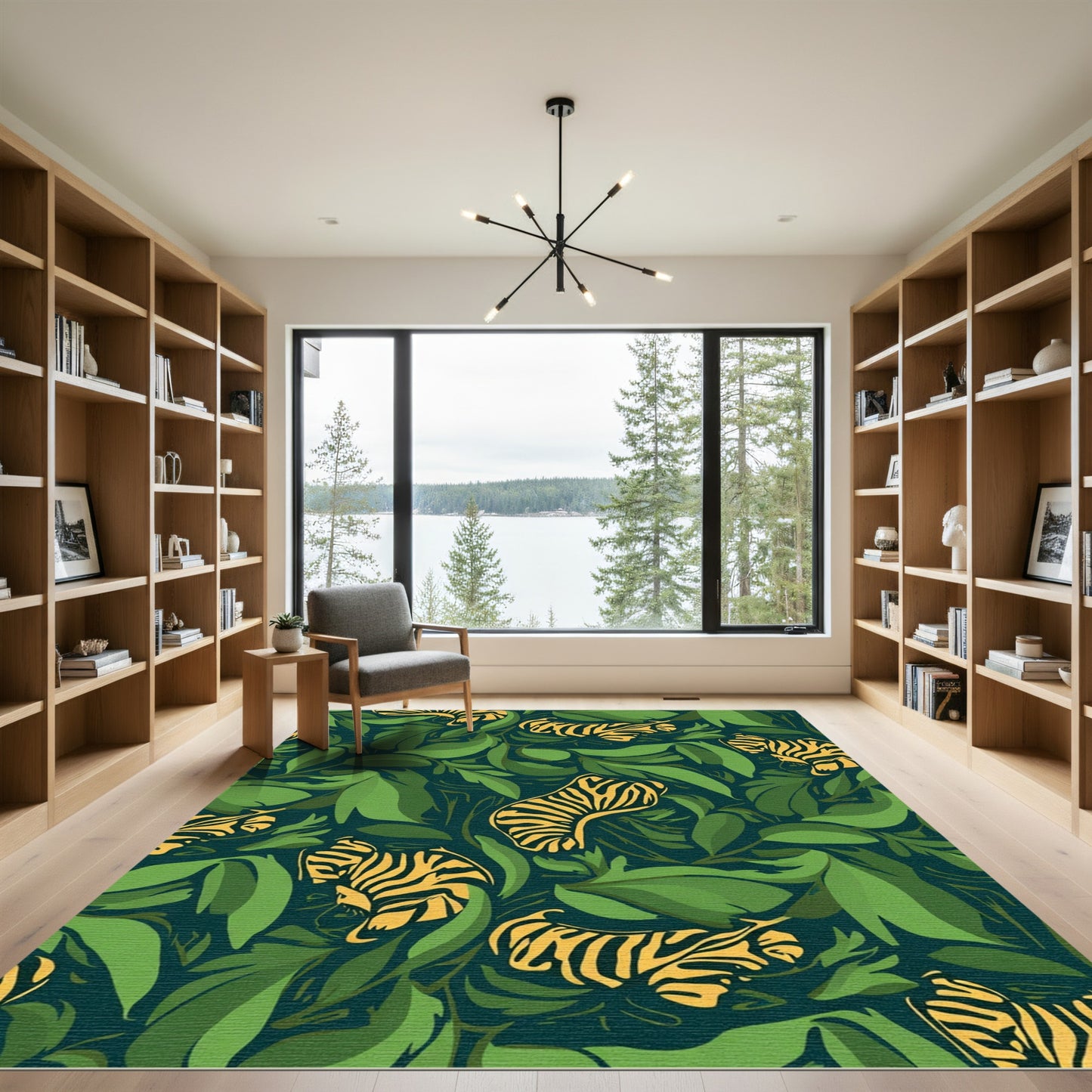 Bold Golden Tiger Jungle Lush Rug