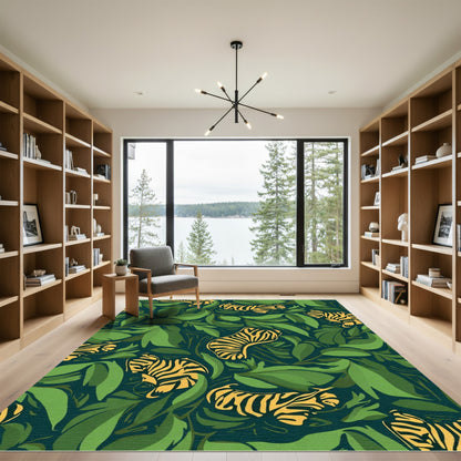 Bold Golden Tiger Jungle Lush Rug
