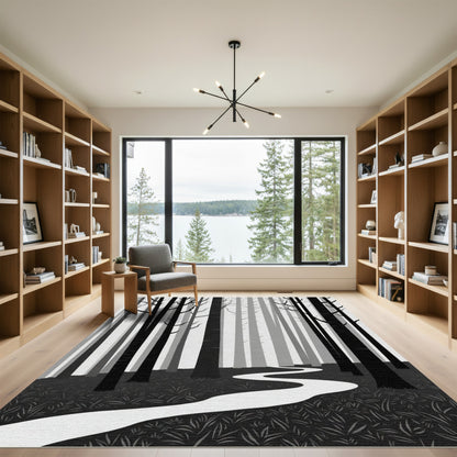 Monochromatic Forest Path Abstract Rug
