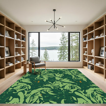 Deep Forest Botanical Art Rug