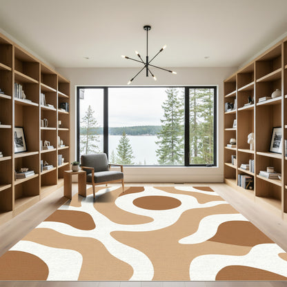 Terra Cotta Organic Flow Rug