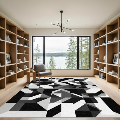 Monochromatic Geometric Abstraction Rug