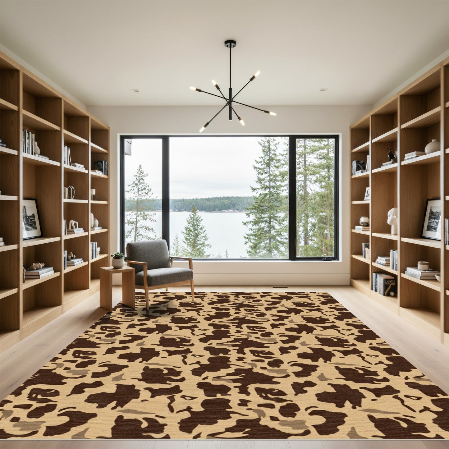 Desert Tortoise Camouflage Pattern Rug