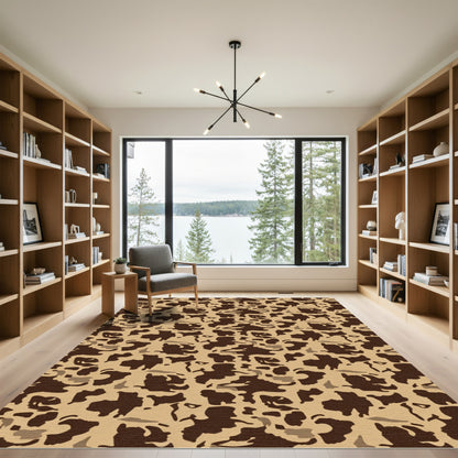 Desert Tortoise Camouflage Pattern Rug
