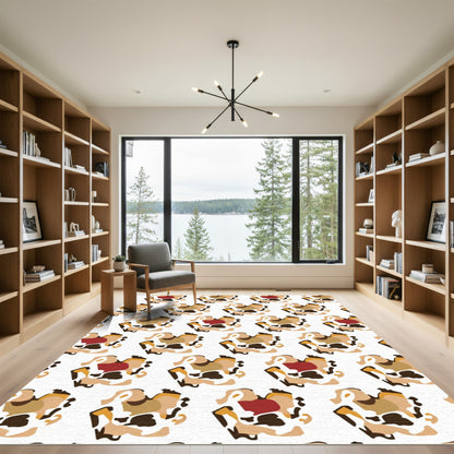 Abstract Camo Shapes Rug