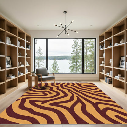 Earthy Tiger Stripe Rug