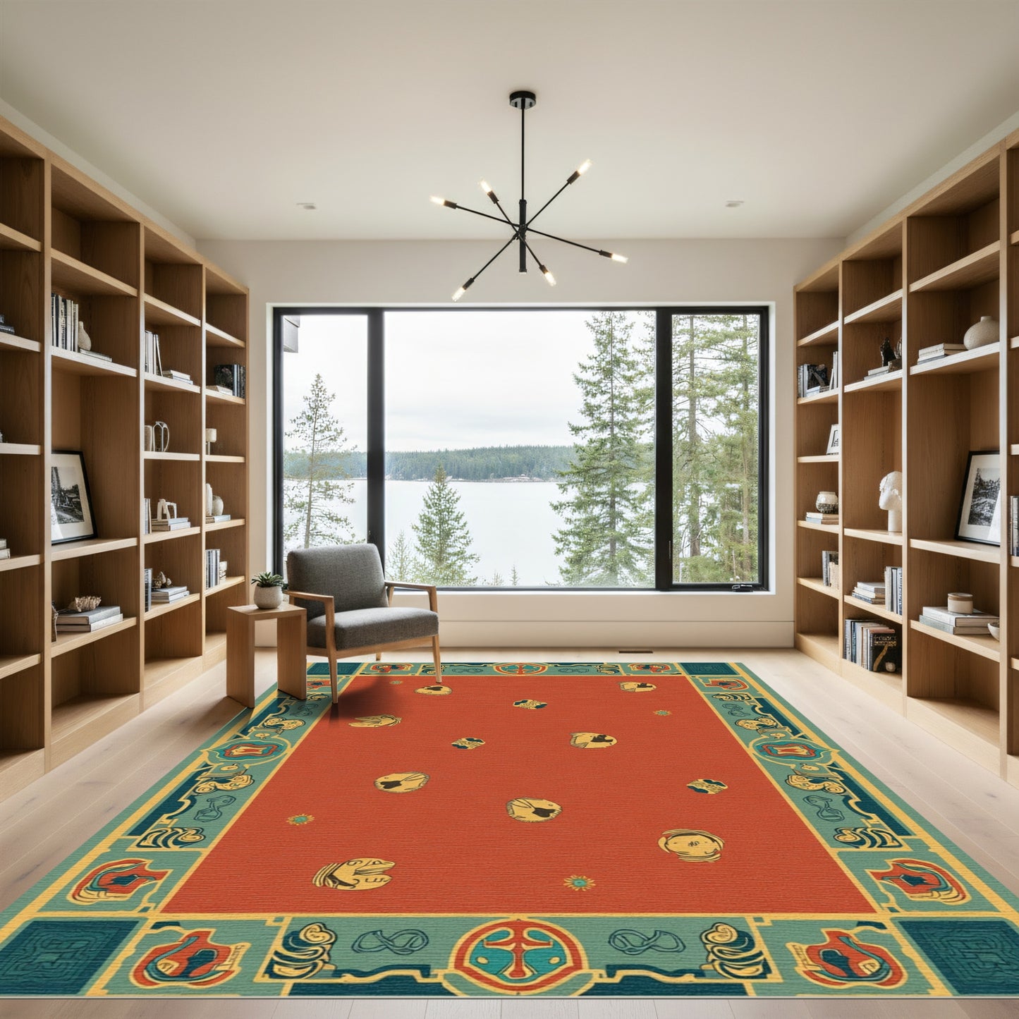 Ancient Celestial Animal Field Rug