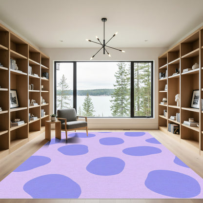 Lavender Blob Spot Rug
