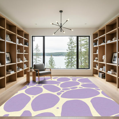 Pastel Organic Blob Composition Rug