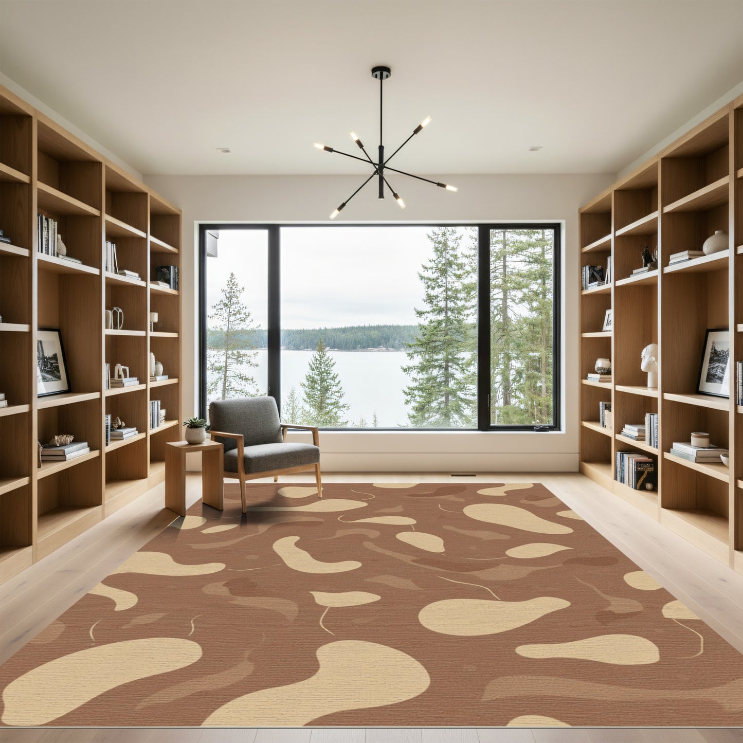 Earth Tones Organic Flow Rug