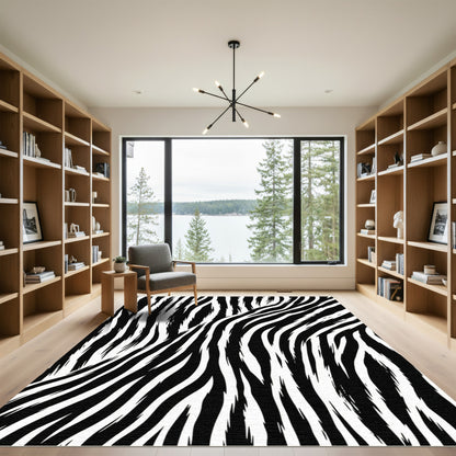 Abstract Wild Animal Striations Rug