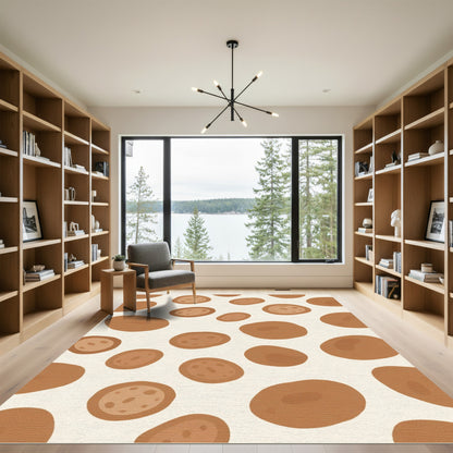 Brown Spot Scatter Rug