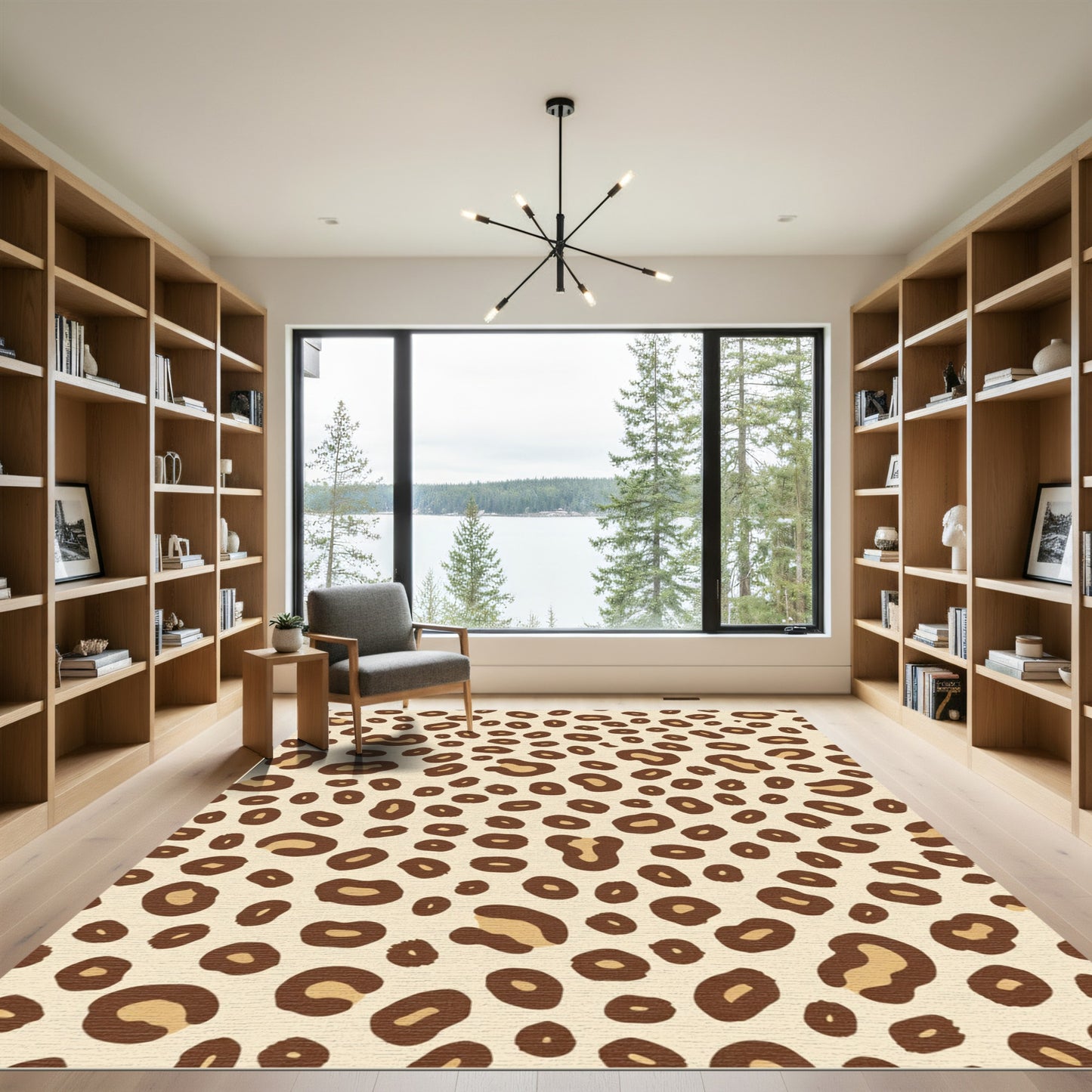 Bold Leopard Print Spots Rug