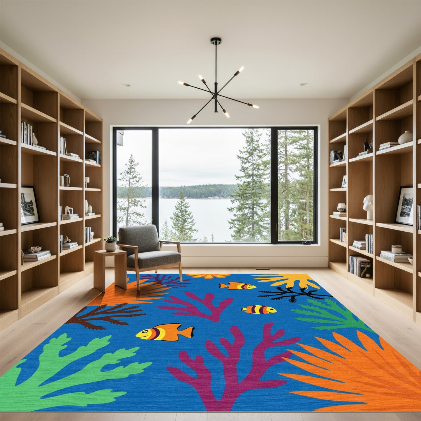 Coral Reef Fish Collection Rug