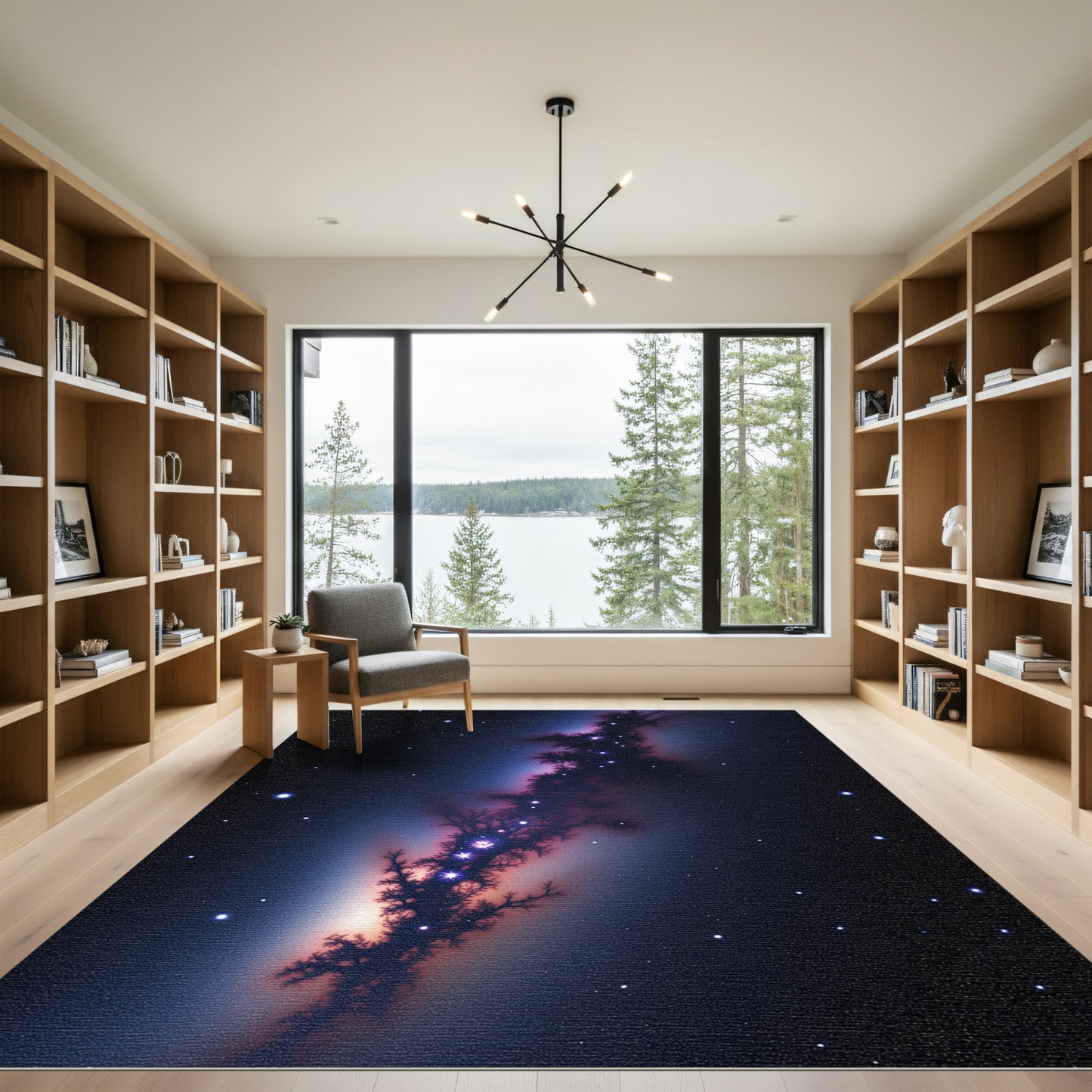 Deep Space Nebula Swirl Rug