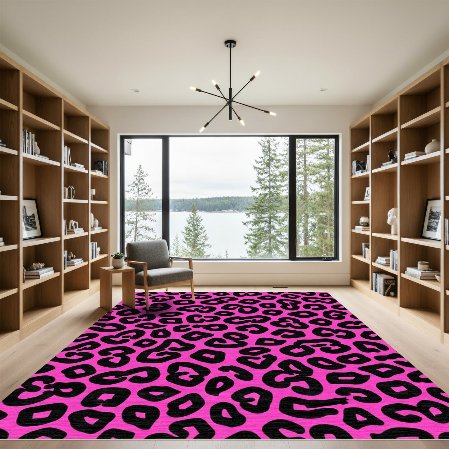 Fuchsia Bold Animal Spots Rug