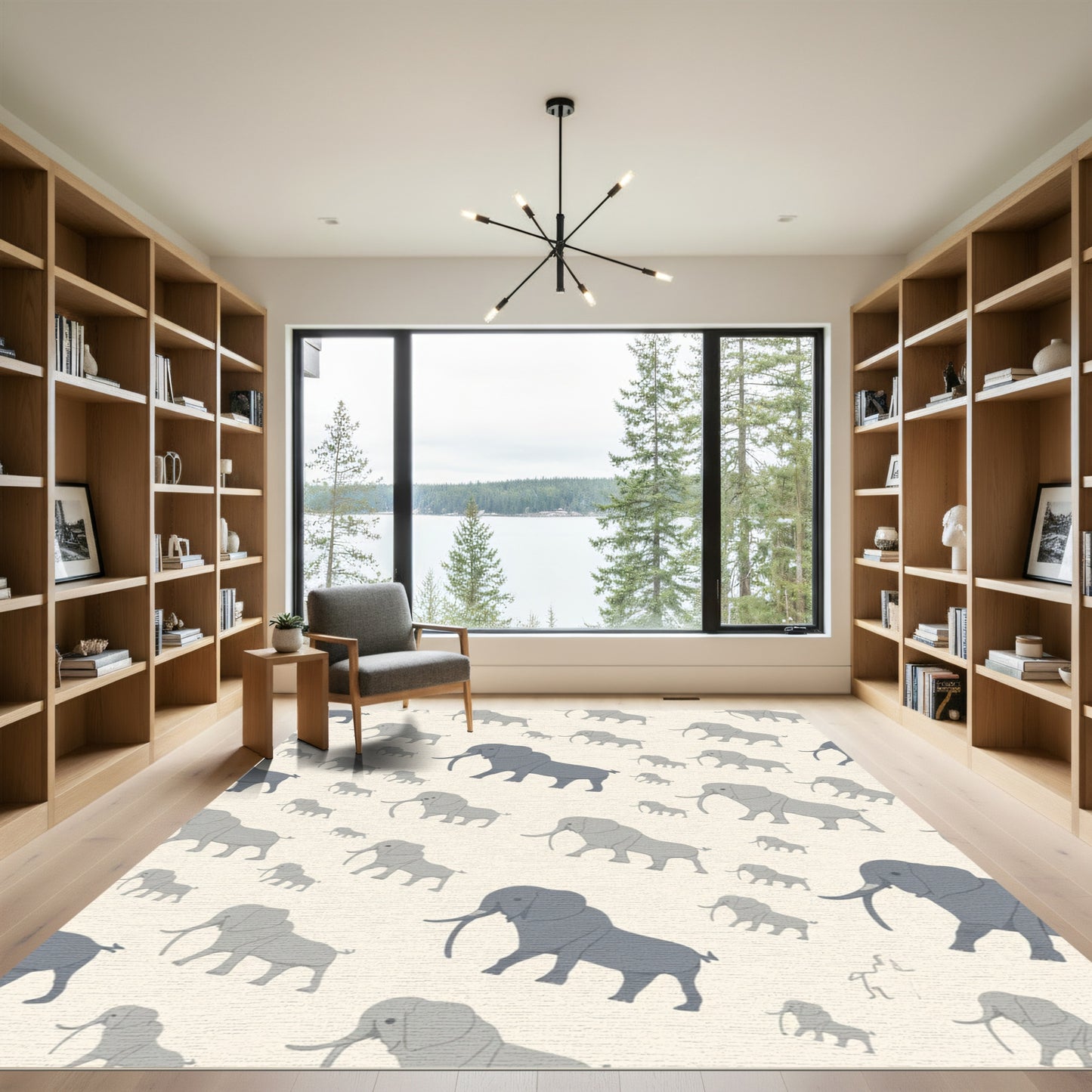 Tonal Elephant Parade Collection Rug