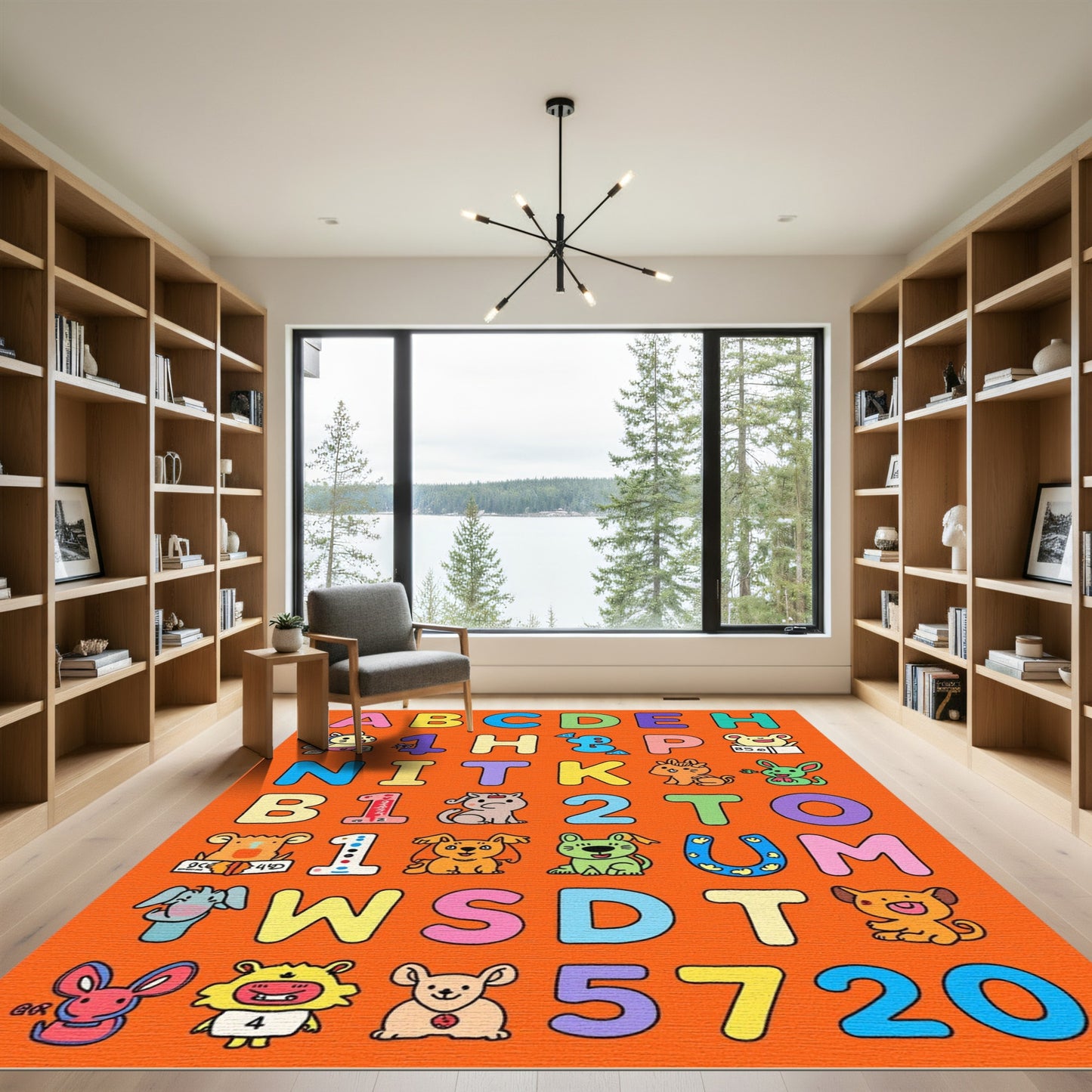 Alphabet Animals And Numbers Rug