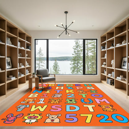 Alphabet Animals And Numbers Rug