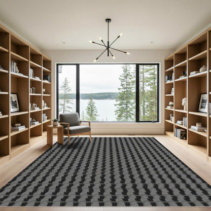 Monochromatic Houndstooth Geometric Rug