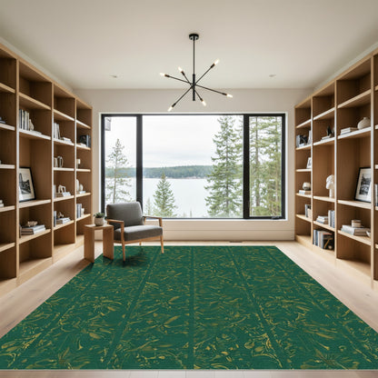 Emerald Forest Botanical Medley Rug