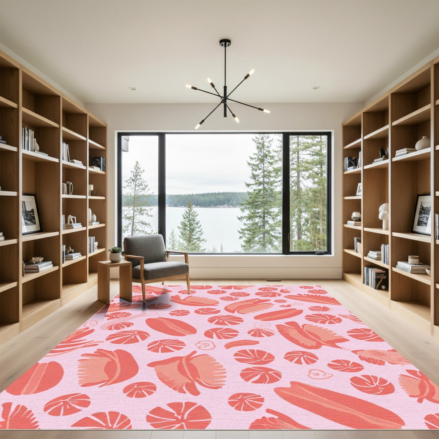 Coral Bloom Organic Elements Rug