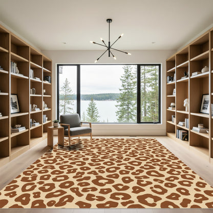 Brown Leopard Spot Repeats Rug