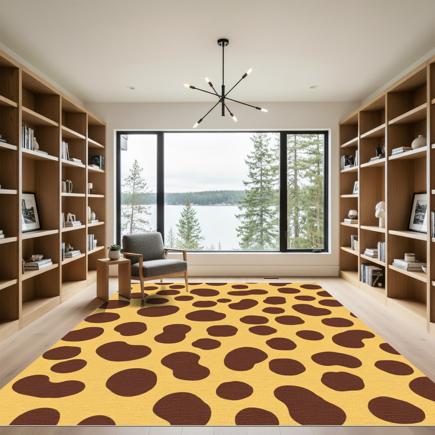 Spotted Earthy Tone Abstract Spots Rug