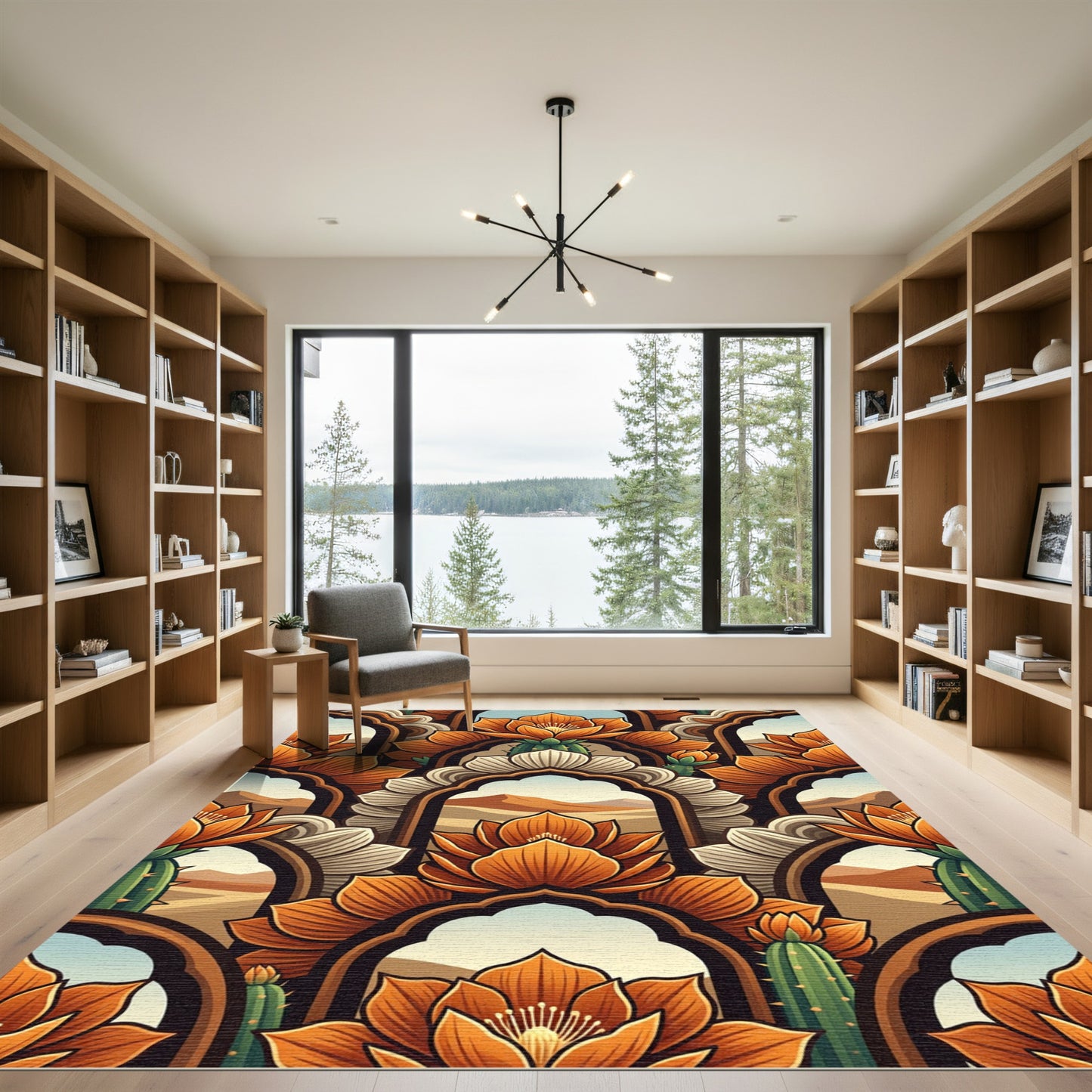 Desert Bloom Arched Window Rug
