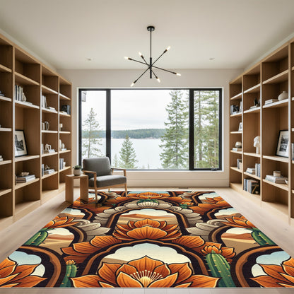 Desert Bloom Arched Window Rug