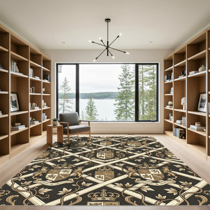 Regal Crest Lattice Scroll Work Rug