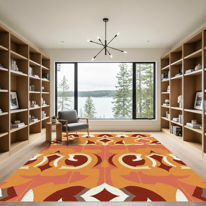 Saffron Amber Floral Archway Rug