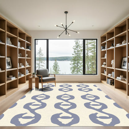 Lavender Gilded Chain Link Rug