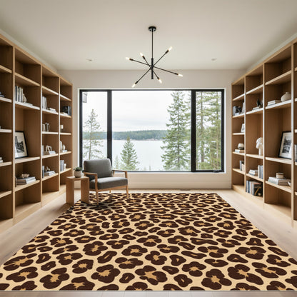 Classic Leopard Spot All Over Rug