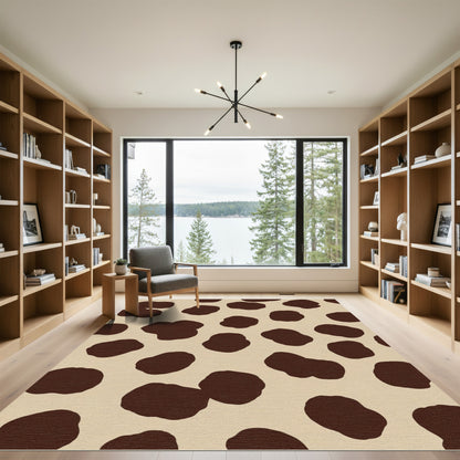 Brown Cow Spot Spots Rug