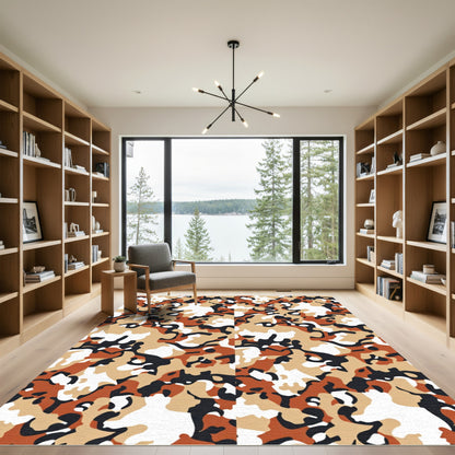 Desert Camouflage Abstract Blotches Rug