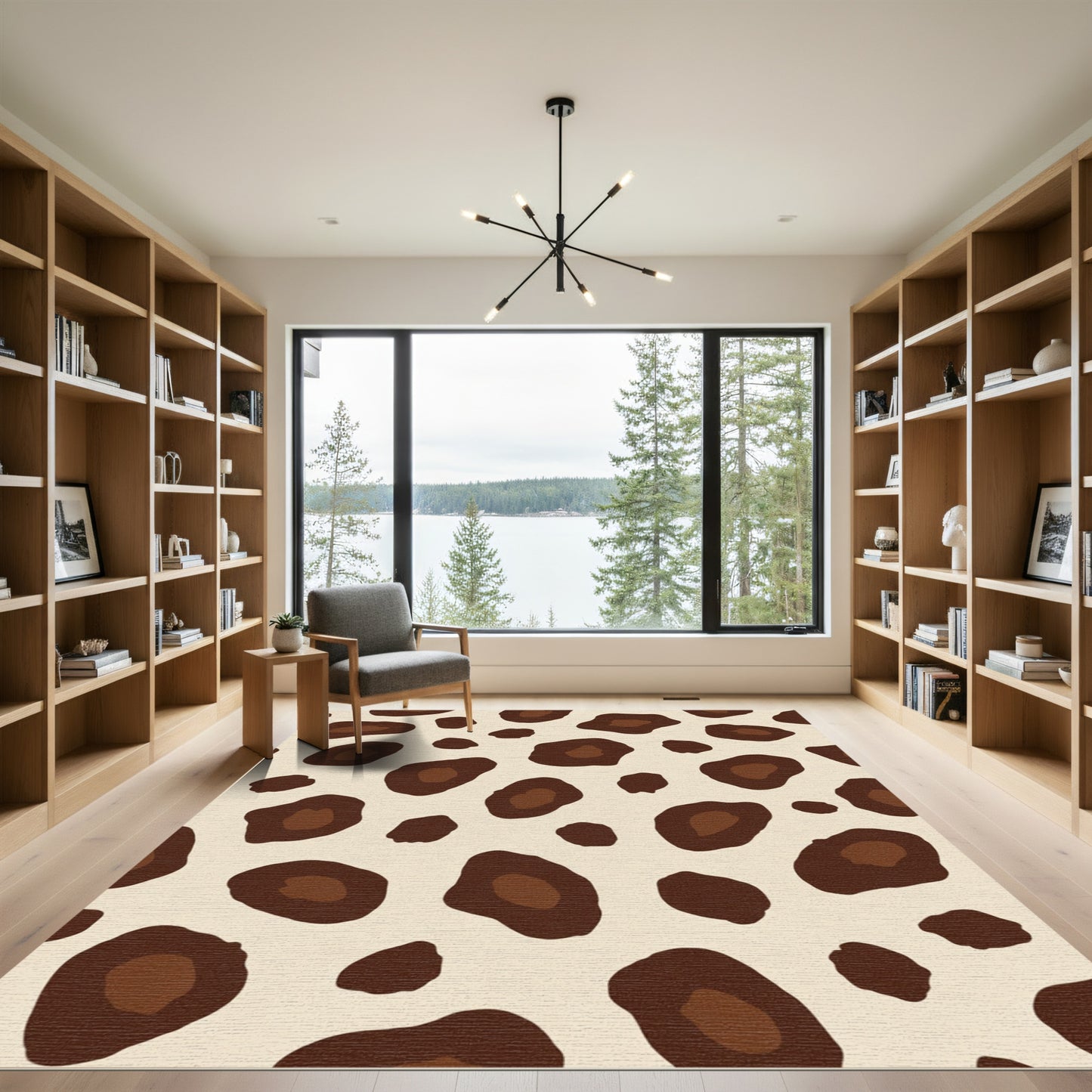 Brown Leopard Spot Harmony Rug