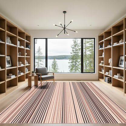 Retro Vertical Stripe Runner Rug