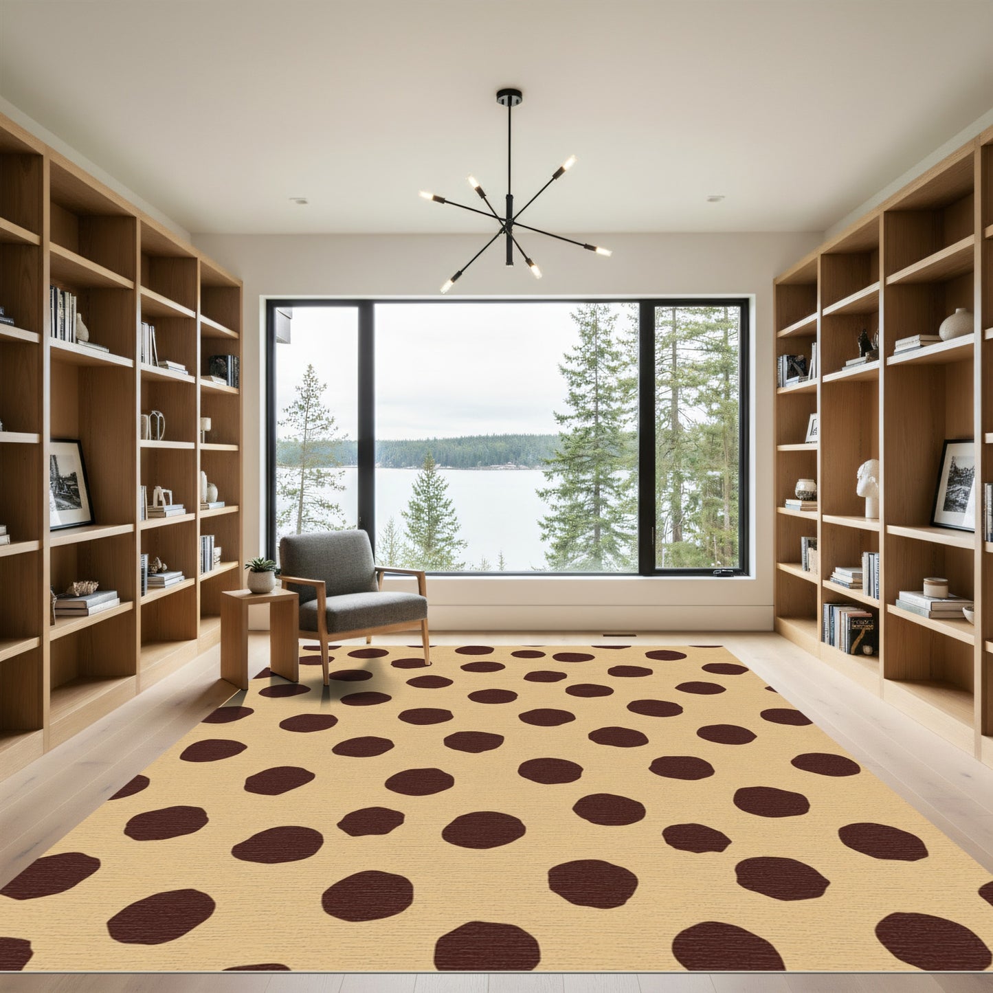 Brown Polka Dot Earthy Rug