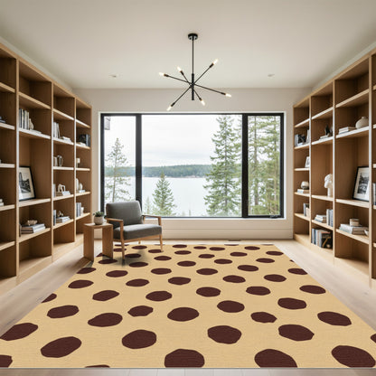 Brown Polka Dot Earthy Rug