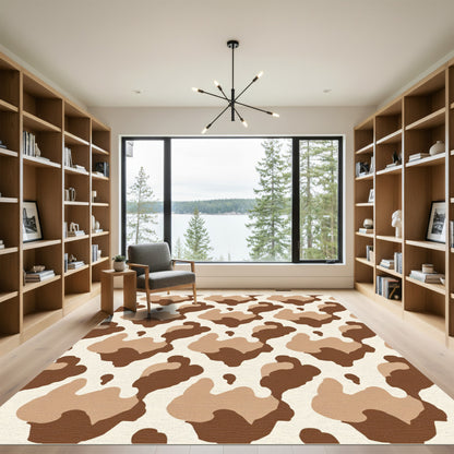 Earthy Tones Irregular Patch Work Rug