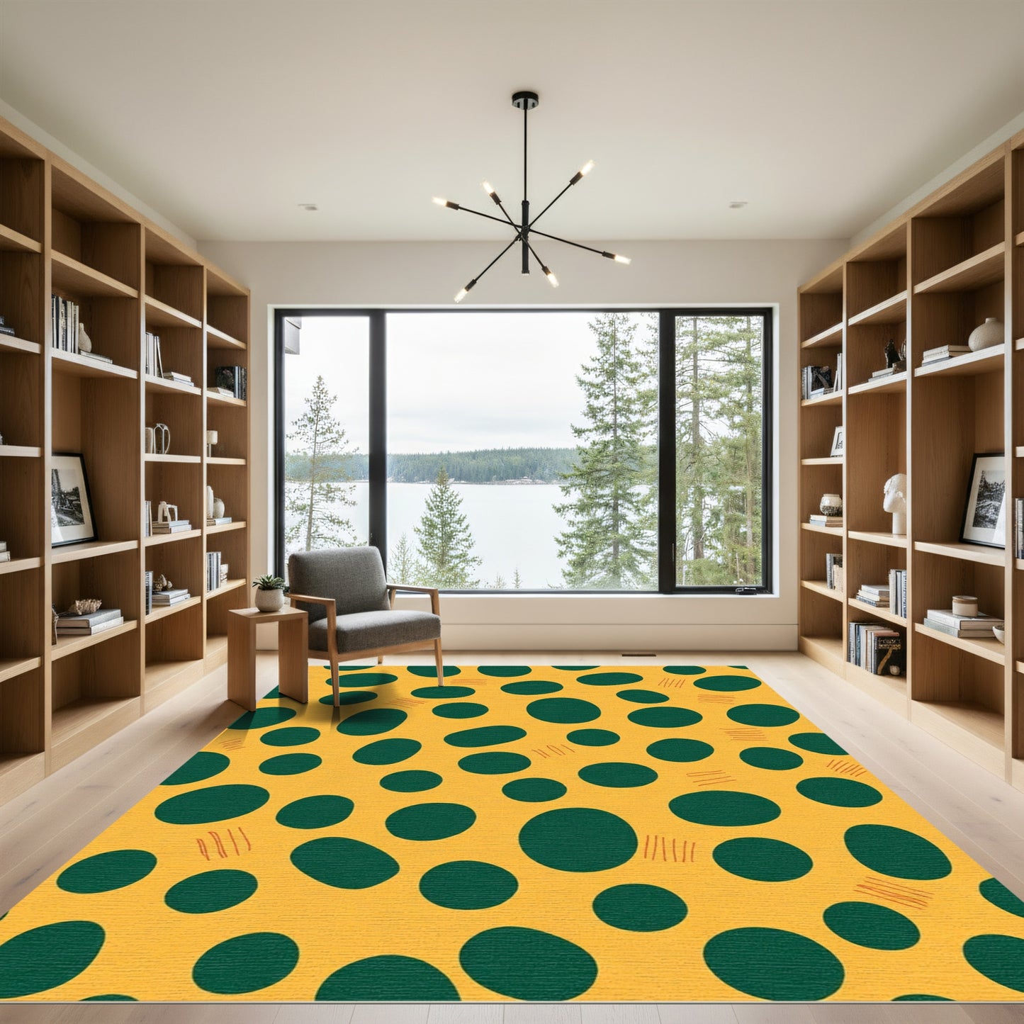 Jungle Leopard Spot Strokes Rug