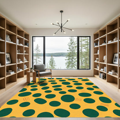 Jungle Leopard Spot Strokes Rug