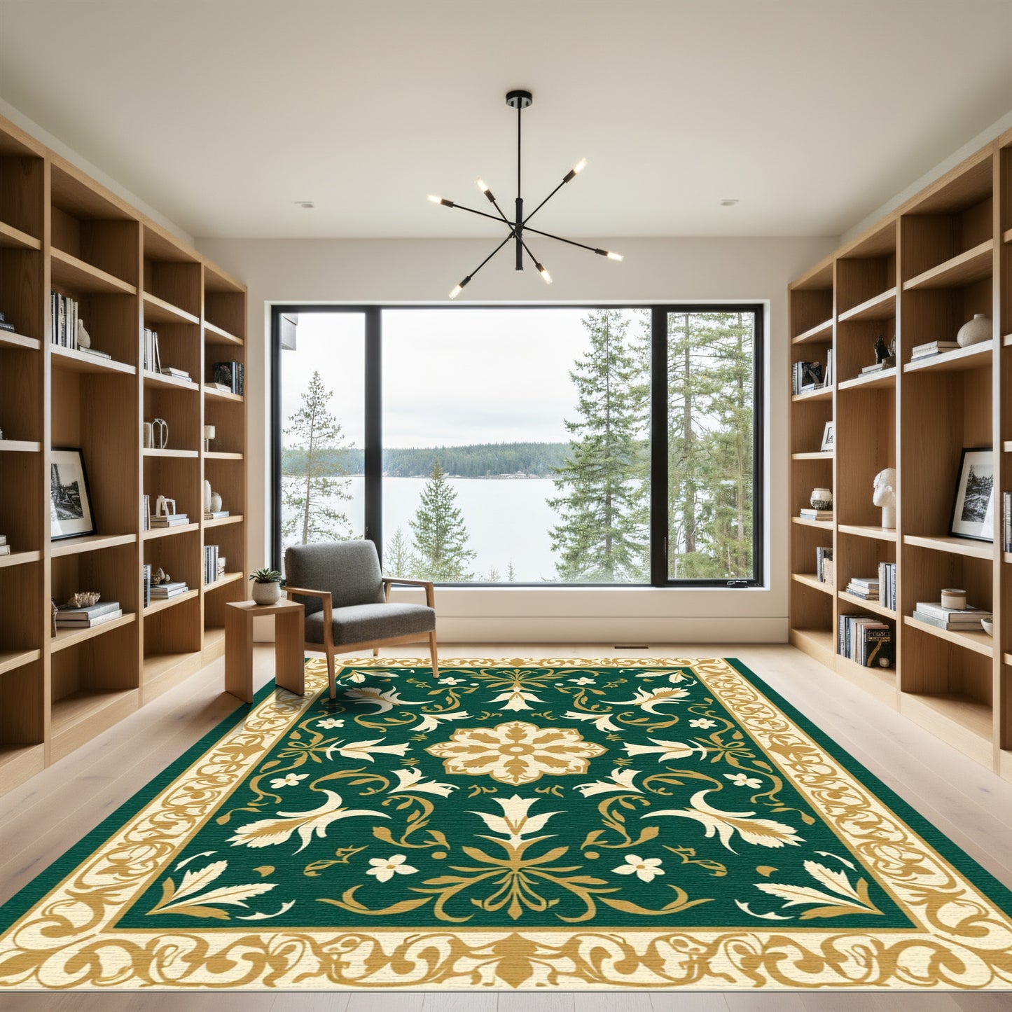 Emerald Botanical Garden Medallion Rug