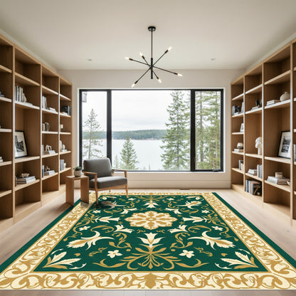 Emerald Botanical Garden Medallion Rug