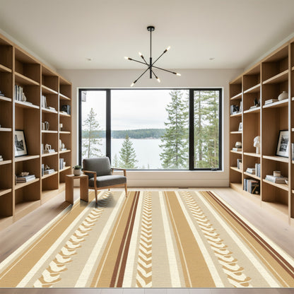 Earthy Tones Braided Stripe Rug