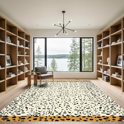 Cream Speckled Terracotta Spots Rug