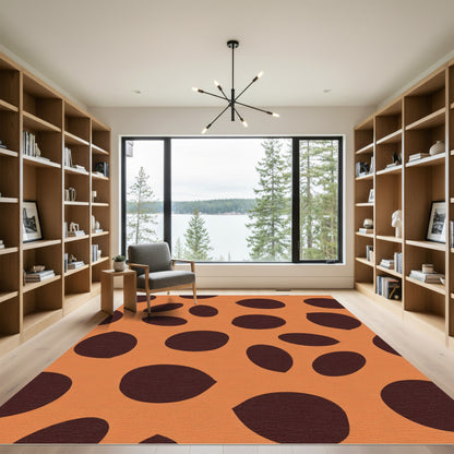 Terra Cotta Organic Spot Rug